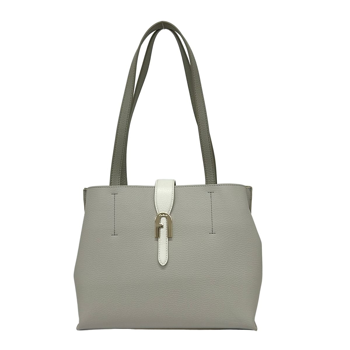 レディース FURLA(フルラ) トートバッグ美品 ソフィア ライトグレー 