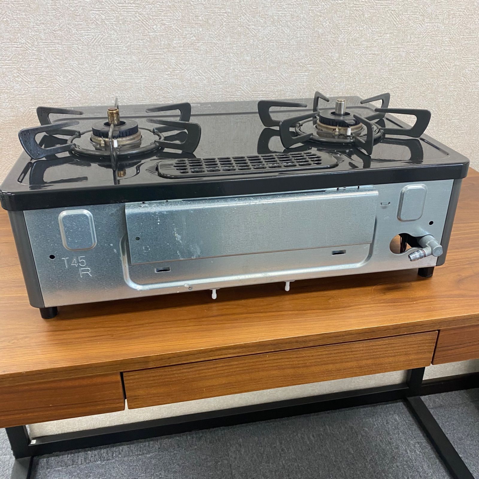 ◇中古◇格安◇リンナイ◇グリル付ガステーブル◇RTE564BKR◇LPガス用 