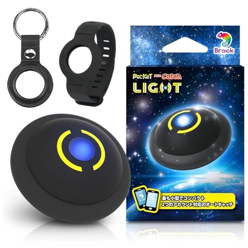 Brook 2026年版 ポケモンGO 用 ポケットオートキャッチ LIGHT デュアルアカウント使用可能 2台同時接続 わずか10グラム オフィシャルブラックレザーケース & リストバンド 日本語説明書付き 適合 プラス 互換 ポケモン G 6c49c9e7