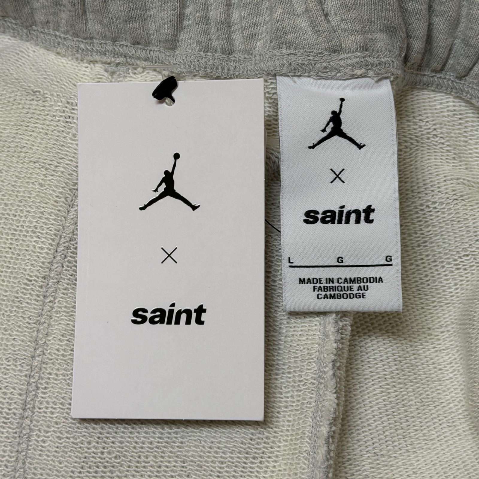 未使用 SAINT MICHAEL × JORDAN BRAND 26SS M J SM FLC PANT ロゴ