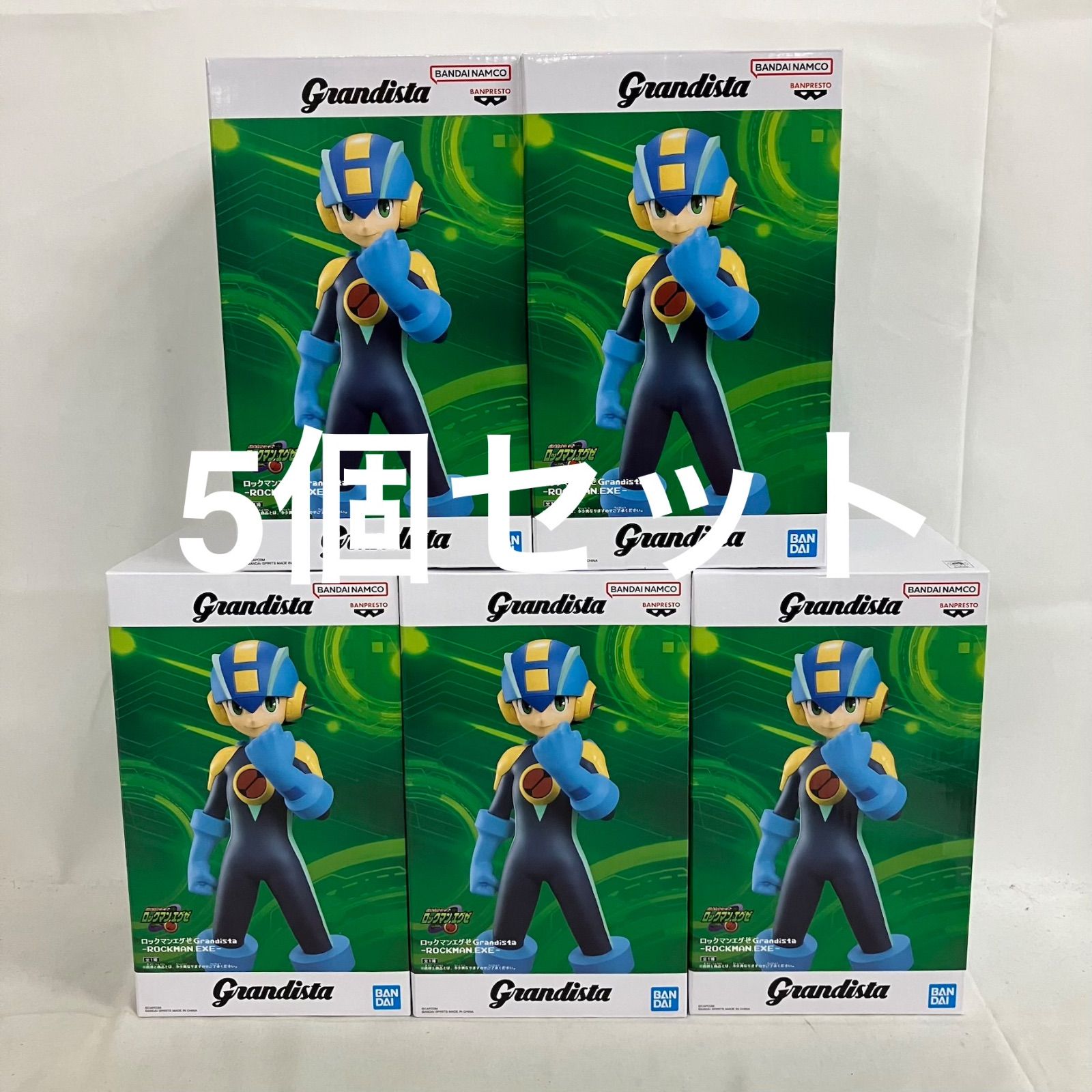 バンダイ グランディスタ ロックマン 5体セット 未開封 ロックマン エグゼ Grandista ロックマン EXE フィギュア 5個