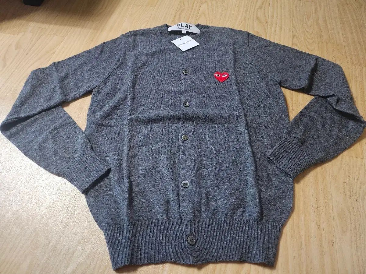 COMME des GARCONS コム・デ・ギャルソン グレー ハート カーディガン