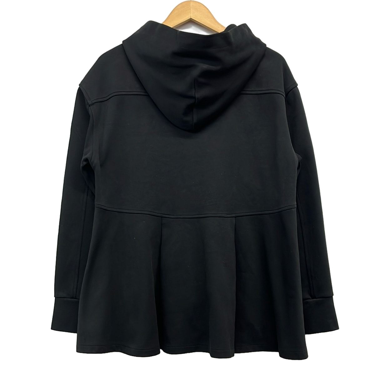 BORDERS at BALCONY ブラックパーカー 38サイズ BORDERS at BALCONY(ボーダーズアットバルコニー) パーカー サイズ38 M