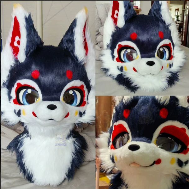 犬　猫　着ぐるみ ヘッド全頭　ヘッド ケモノ ファースーツ ぬいぐるみ コスプレ コスチューム Kurumi 一点物 C100