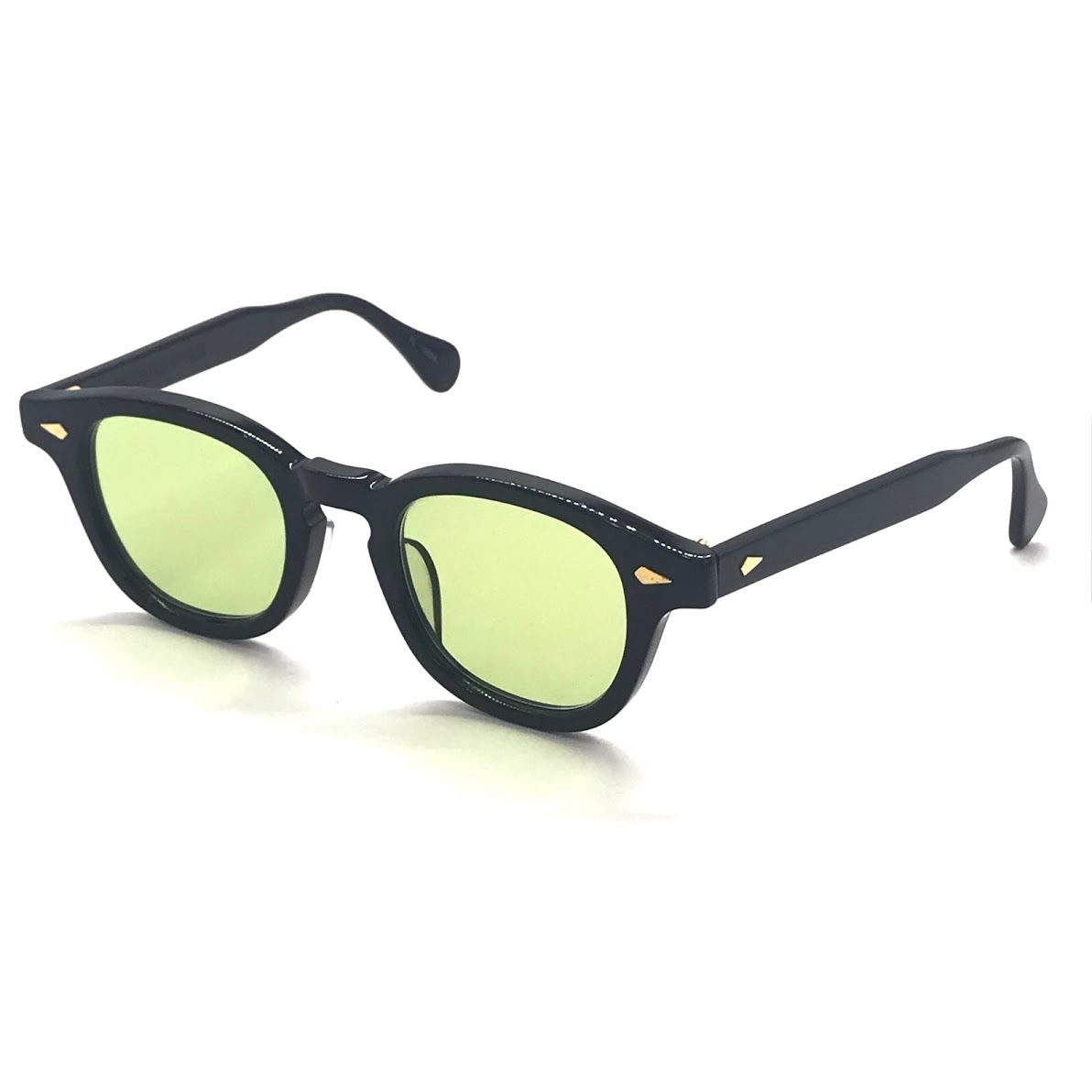 【倉吉店】 中古 JULIUS TART OPTICAL | ジュリアスタートオプティカル サングラス ライトイエローレンズ PL-002A ブラック サイズ：46 【116】