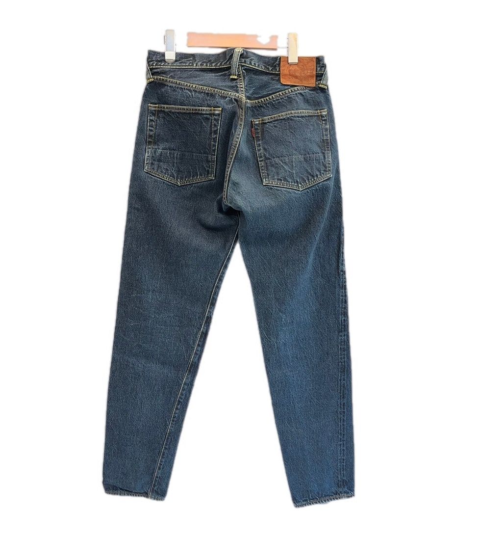 エヴィス EVISU ストレートデニム テーパードデニムパンツ センター