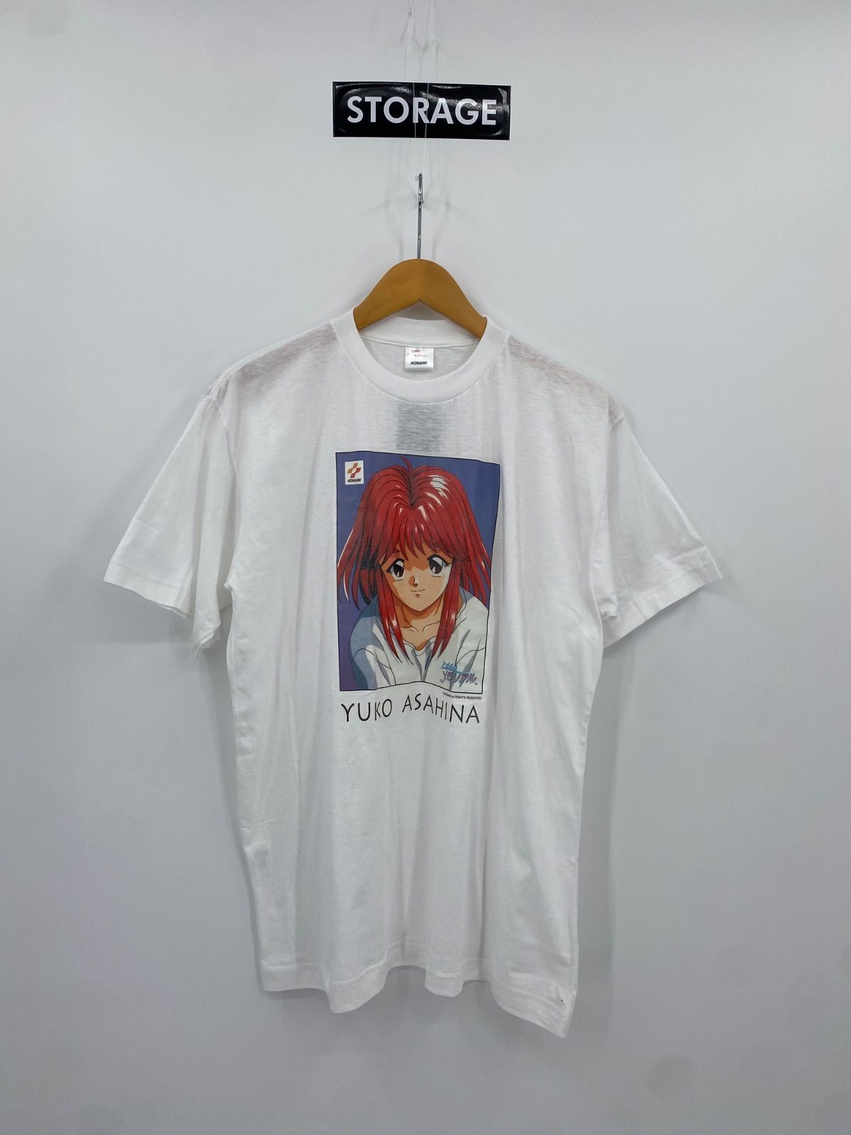 【古着】90s Toki-Memo KONAMI YUKO ASAHINA Short Sleeve Tee コナミ ときめきメモリアル ときメモ 朝日奈夕子 Tシャツ