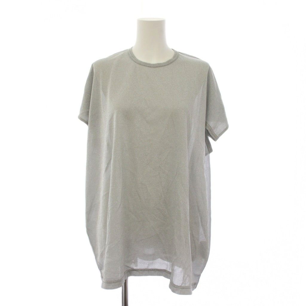 ジュンヤワタナベ JUNYA WATANABE COMME des GARÇONS 24SS カットソー 半袖 シアー シースルー S グレー JO-T026 /BM