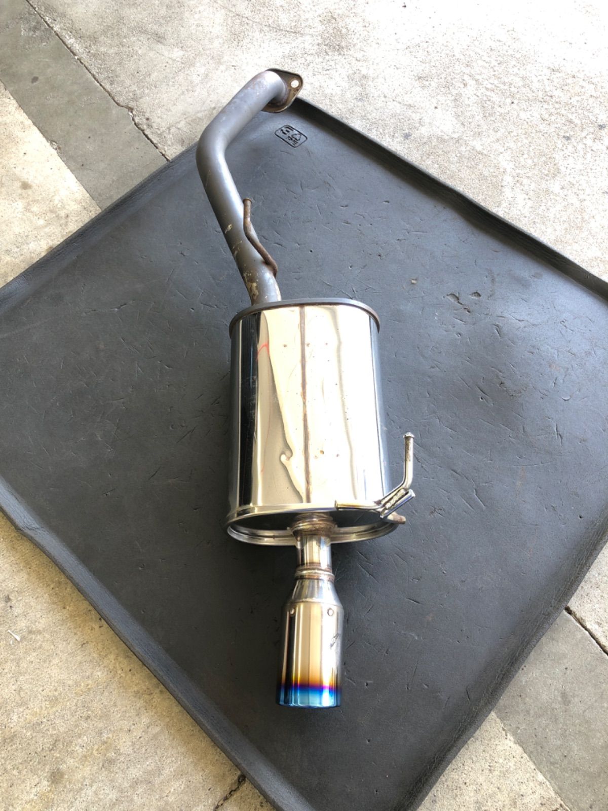 廃盤品　日産 マーチ K13 社外マフラー HKS LEGAL MUFFLER リーガル