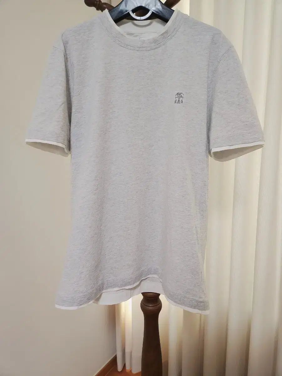 BRUNELLO CUCINELLI ブルネロクチネリ ロゴ 半袖Tシャツ M イタリア正規品 スリムフィット ブランドTシャツ