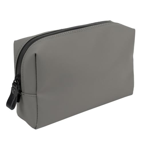 [ aso ] TOFTPOUCH＋ (タフトポーチプラス) 耐水 ガジェット ポーチ 日本製 約180×110×60[mm] ガジェットポーチ 旅行 収納 小物入れ バッグインバッグ (Lサイズ グレー) tf-v219-gr-las