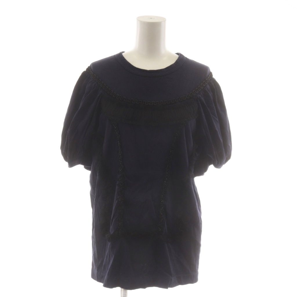 コムデギャルソン COMME des GARCONS Tシャツ カットソー S 紺 ネイビー 半袖 レース GR-T027 /RR
