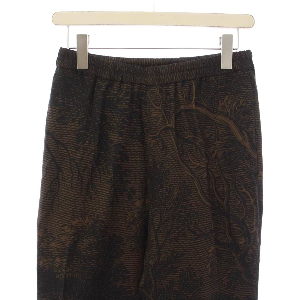 ドリスヴァンノッテン DRIES VAN NOTEN イージーパンツ 総柄 44 黒 茶