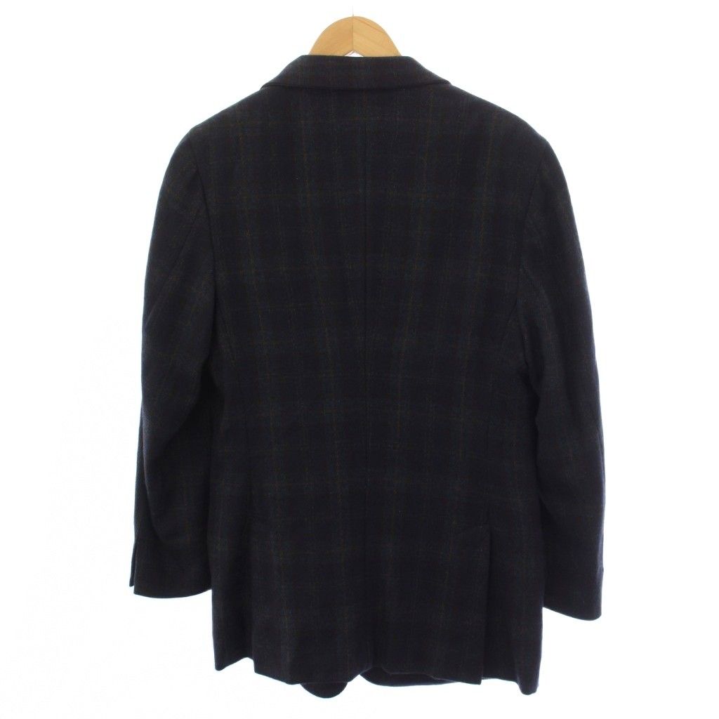 ロロピアーナ Loro Piana テーラードジャケット チェック柄 紺 /BM