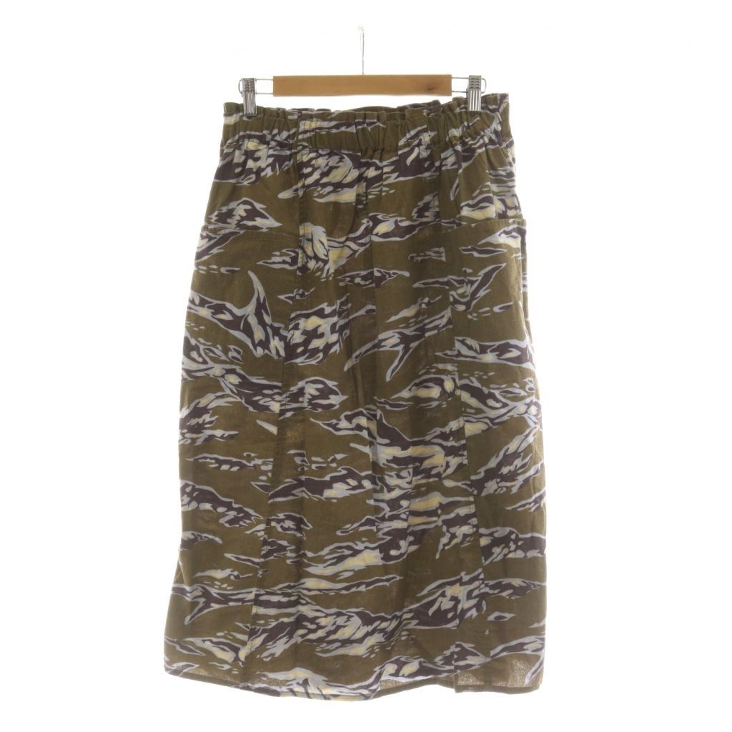 サウス2ウエスト8 South2 West8 S2W8 Army String Skirt アーミーストリングスカート ミモレ ウエストゴム 2 カーキ タイガーカモ柄 総柄 MR776 /RR
