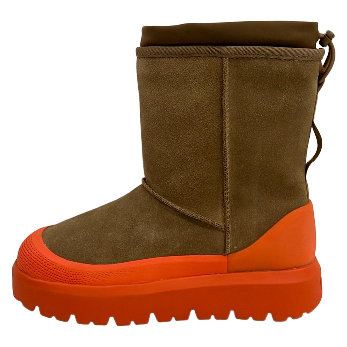 UGG(アグ) ショートブーツ 23 レディース クラシック ショート ウェザー ハイブリッド 1143992 チェスナット(ライトブラウン)×オレンジ