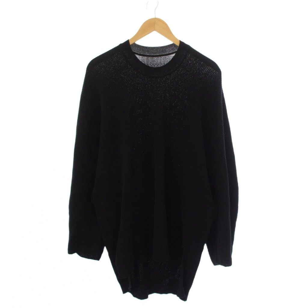 オムプリッセイッセイミヤケ HOMME PLISSE ISSEY MIYAKE Tight Twist Cotton Knit ニット セーター 長袖 クルーネック 3 黒 HP51KN225 /BM