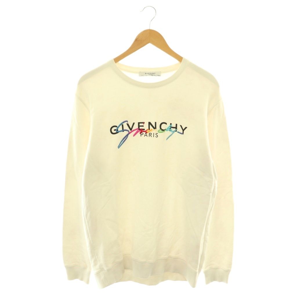 GIVENCHY ジバンシィ レインボーシグネチャーロゴ スウェット ジバンシィ GIVENCHY スウェット トレーナー 長袖 シグネチャー