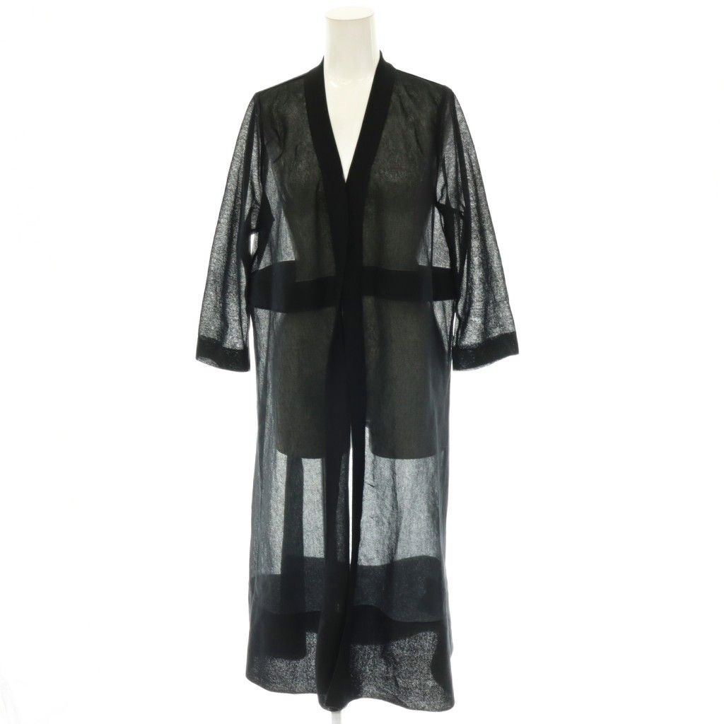 フォクシー FOXEY 24年 Cardigan Lana カーディガン シアー 40 ブラック 44370 /CX ■OS