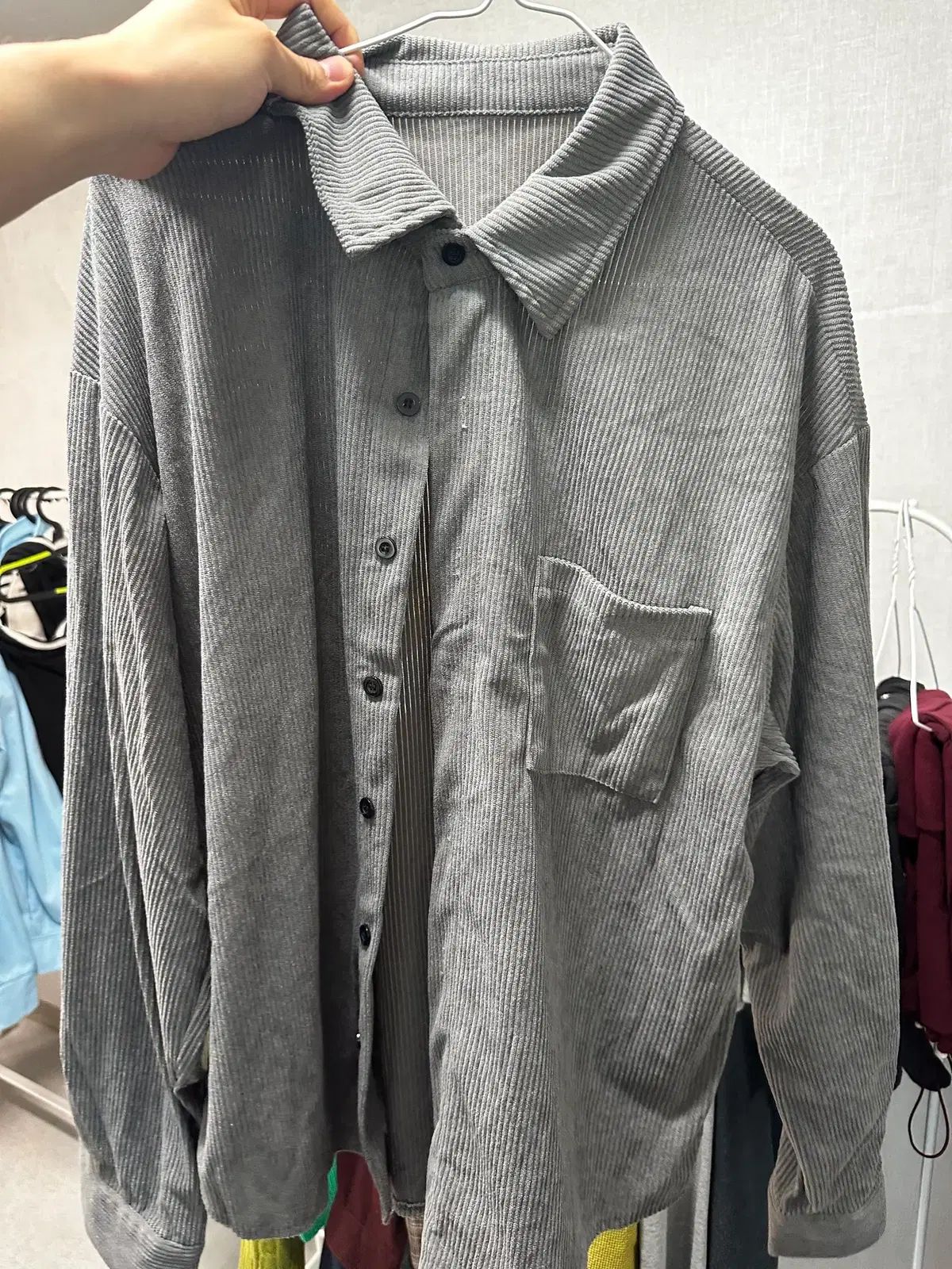 105-110 グレー シャツ-【新発売】