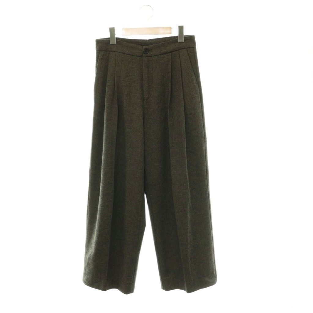 ジェイエム デザイン J'M DESIGN LAppartement取扱 25AW TROUSER ウールタックパンツ ワイド ダークグレー /NR ■OS