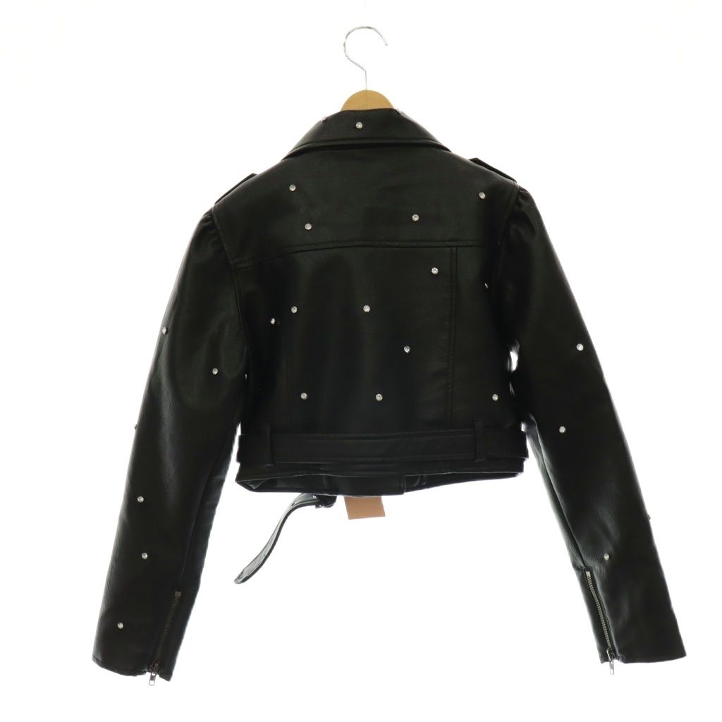 darich　ジャケット ダーリッチ Darich ランダムビジューライダースジャケット ジップ