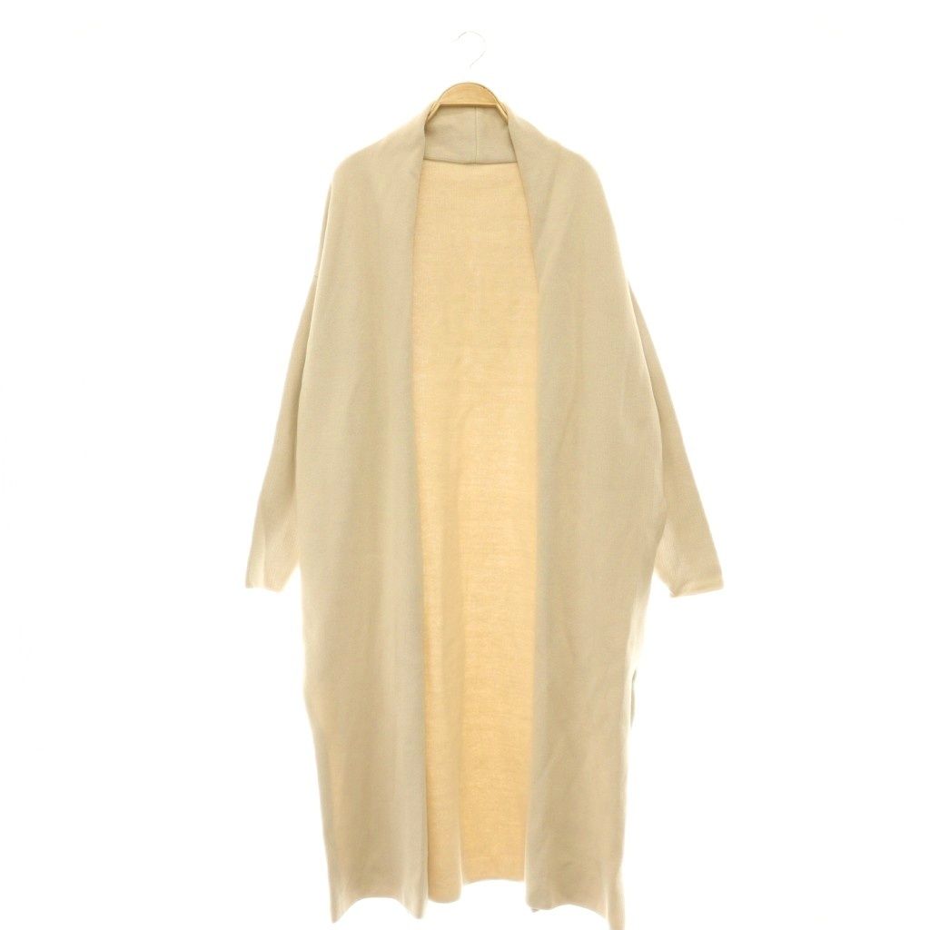 ミューズ ドゥーズィエム クラス MUSE de Deuxieme Classe Twins cotton ロングガウン ニット ベージュ /HK ■OS