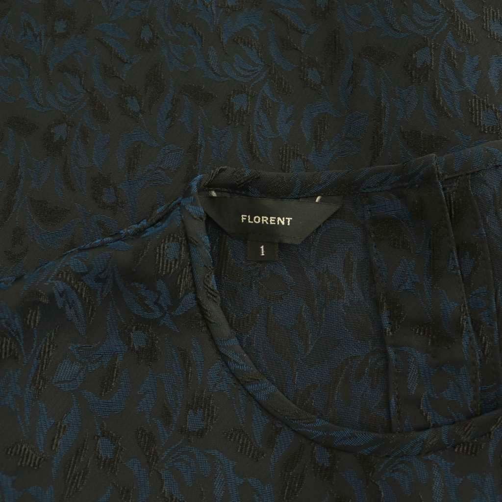 フローレント FLORENT 24AW ボタニカルジャガードブラウス プル 