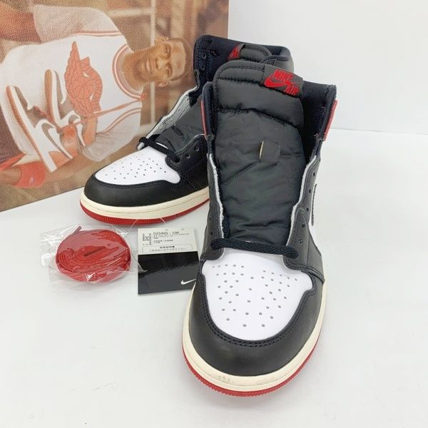 NIKE ナイキ AIR JORDAN 1 RETRO HIGH OG つま黒 ハイカット スニーカー シューズ DZ5485-106 メンズ 27cm ホワイト ブラック 靴 DF19139■