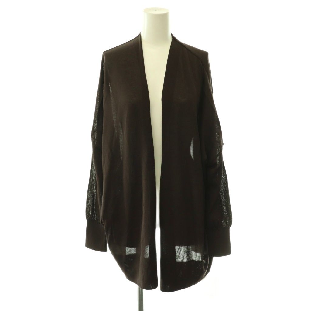 ミューズ ドゥーズィエム クラス MUSE de Deuxieme Classe 25SS shake code ショート カーディガン ニット 長袖 F 茶色 ブラウン 25080500419110 /HS ■OS