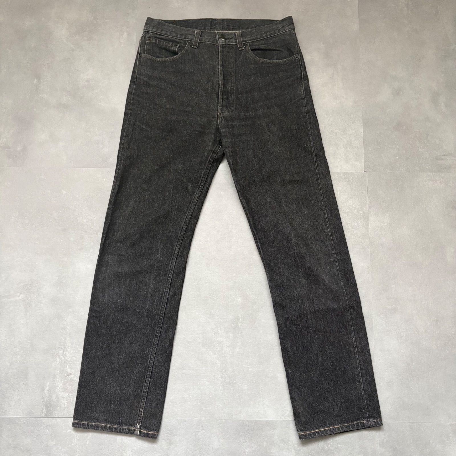 リーバイス 501 先染め ブラック デニム パンツ W32 USA製 90s 黒 