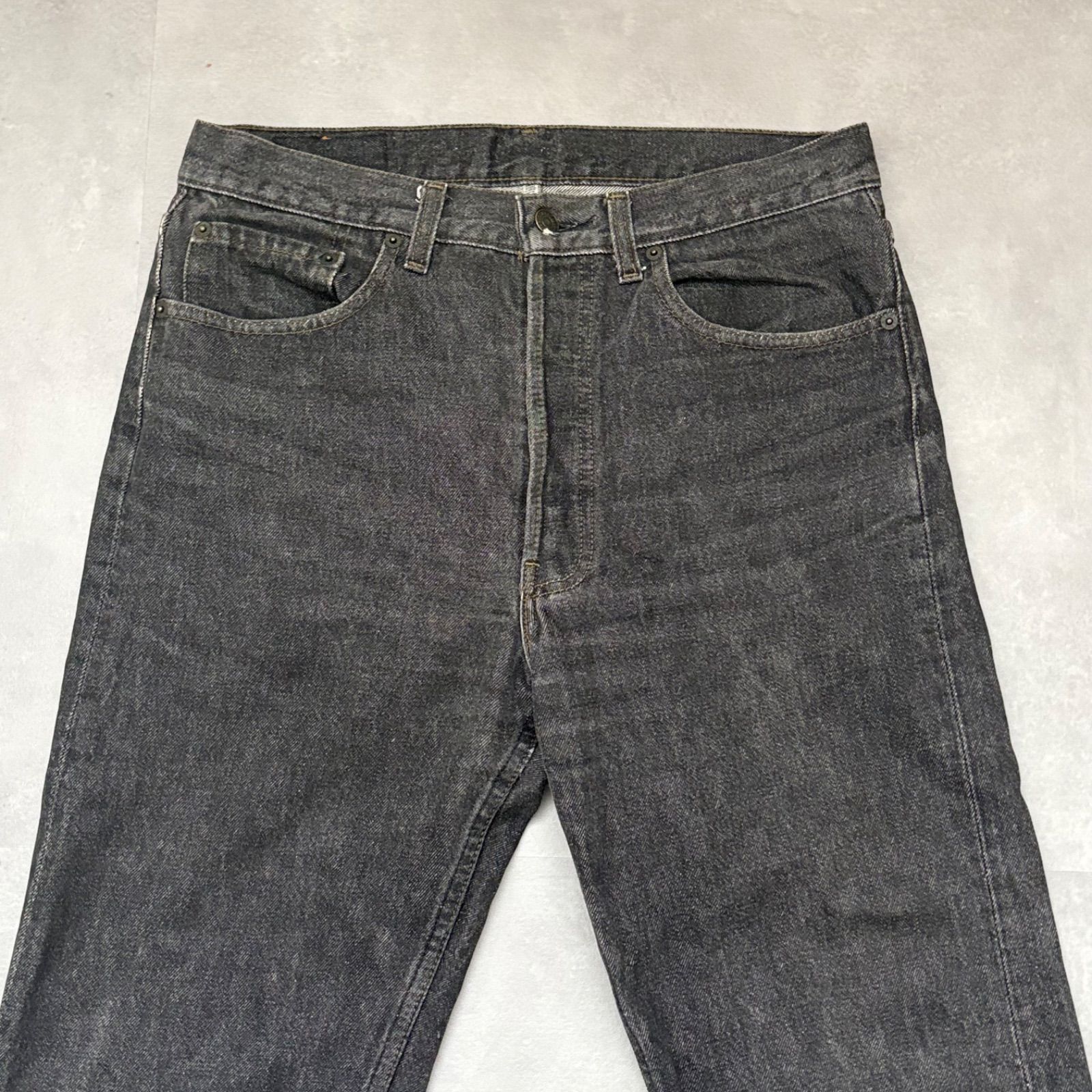 リーバイス 501 先染め ブラック デニム パンツ W32 USA製 90s 黒 