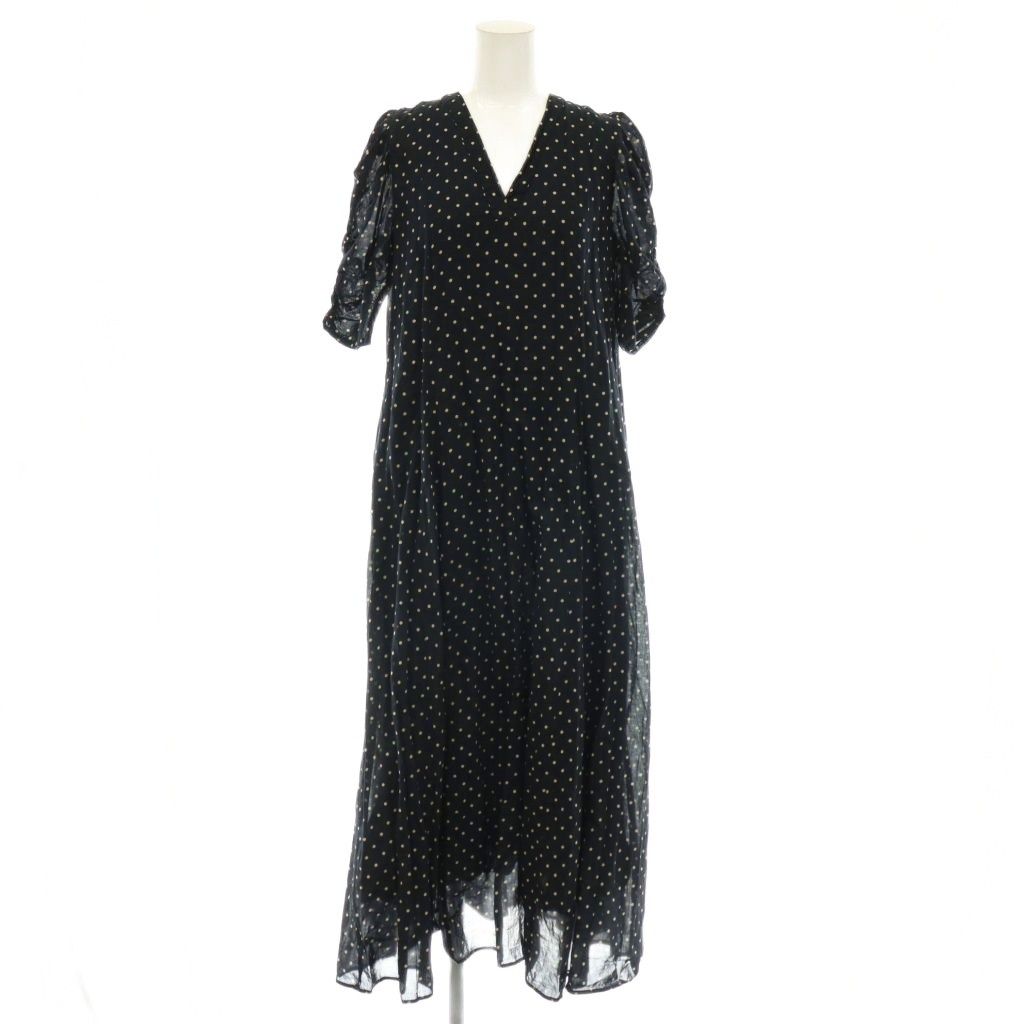 ヌキテパ NE QUITTEZ PAS! ヌキテパ 24SS ドット ギャザースリーブ ワンピース