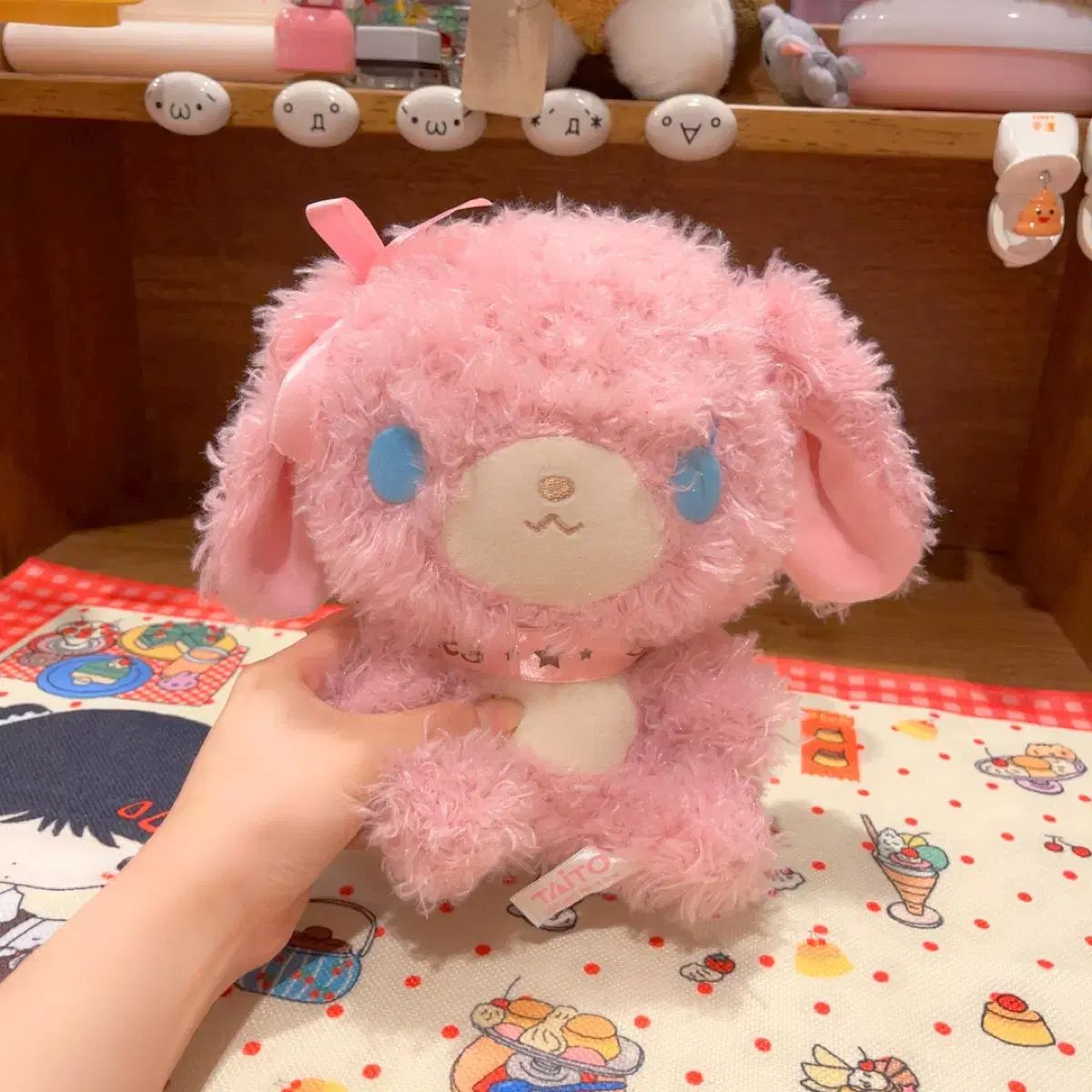 クラシック Sanrio シューガーバニーズ モモウサ 長毛 ふわふわ 中型 ぬいぐるみ
