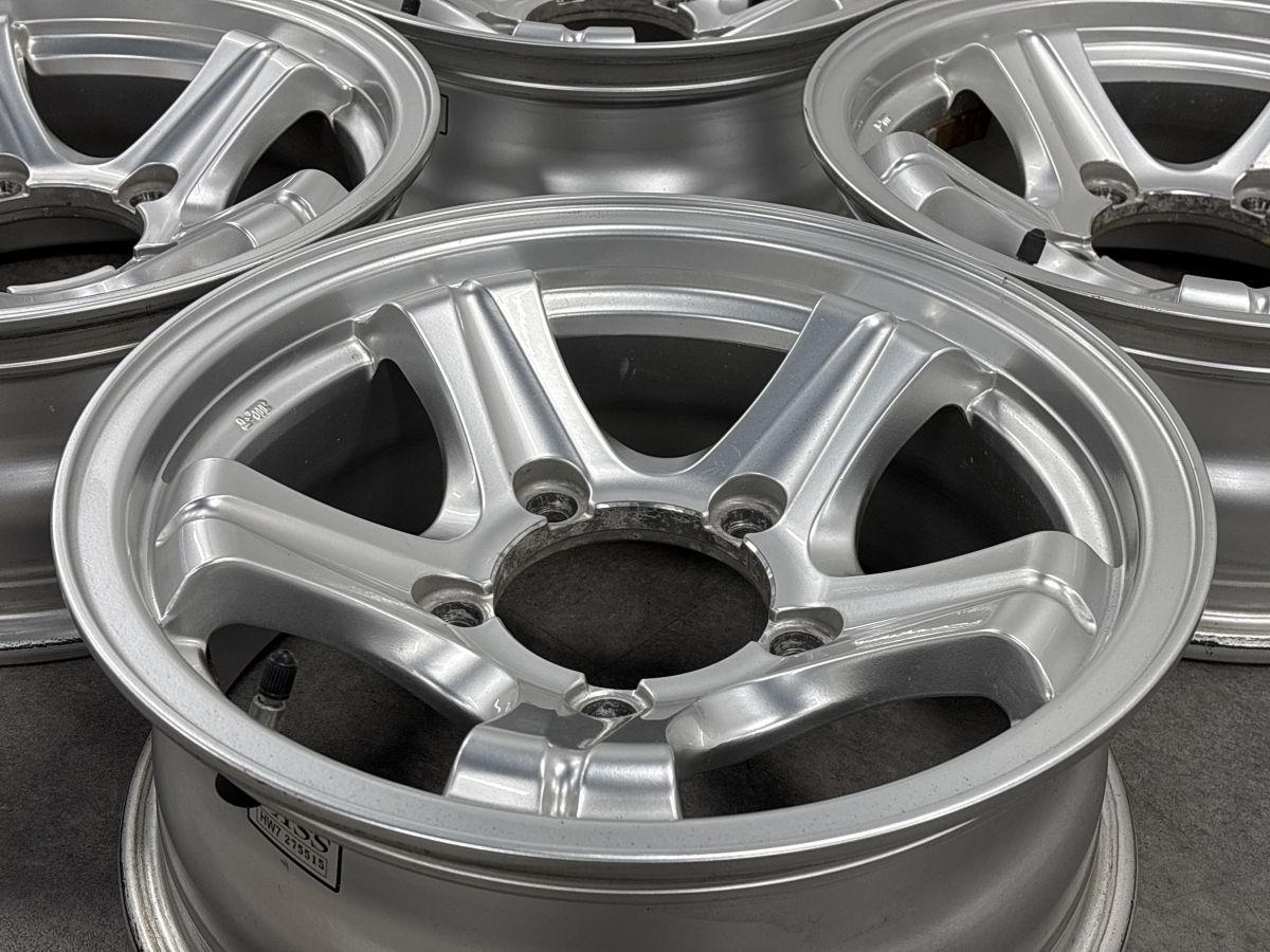 程度良好品】WEDS KEELER 15in 6JJ ±0 PCD139.7 4本 スズキ JB74 JB43