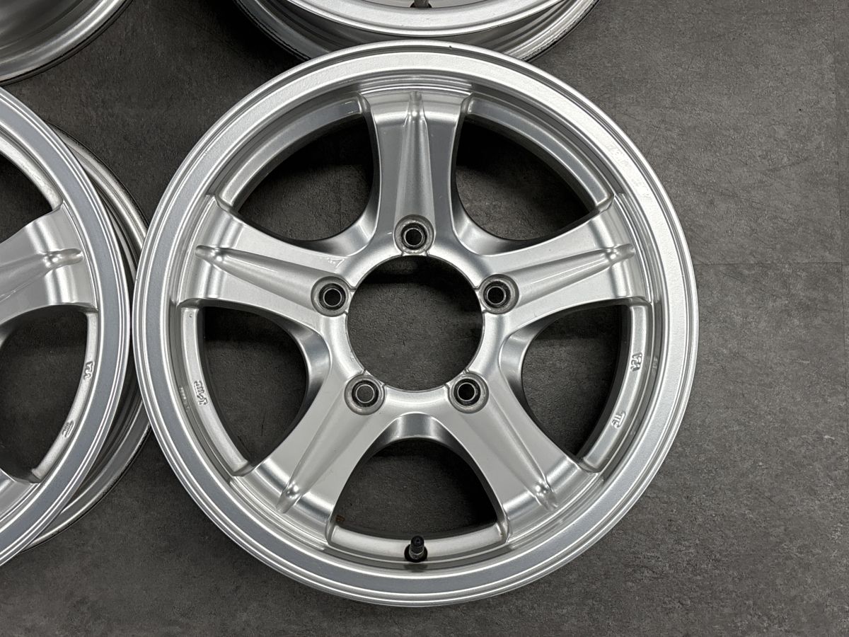 程度良好品】WEDS KEELER 15in 6JJ ±0 PCD139.7 4本 スズキ JB74 JB43