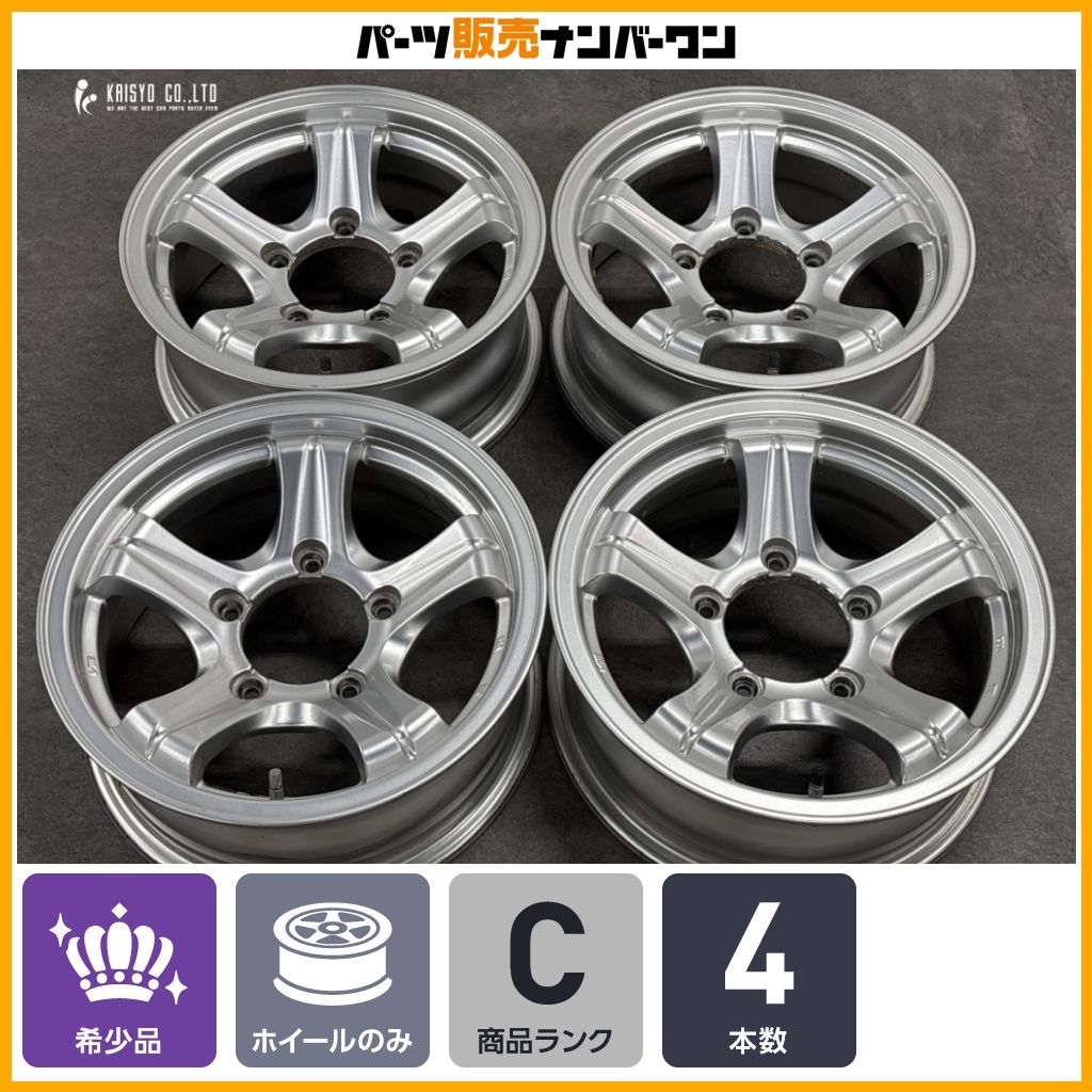 程度良好品】WEDS KEELER 15in 6JJ ±0 PCD139.7 4本 スズキ JB74 JB43