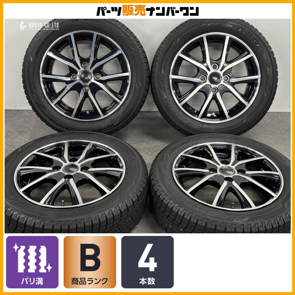 【軽自動車サイズ】SPORT KRONE 14in 4.5J+45 100 ヨコハマ アイスガードiG60 155/65R14 N-ONE N-BOX N-WGN ワゴンR アルト タント ムーヴ