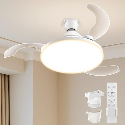 【隱れ羽根設計】TENKOO&YOU シーリングファンライト E26 34W 5000lm 8畳 led 扇風機付き照明【壁スイッチメモリー機能追加】DCモーター 天井ライト 無段階調光調色 メモリー機能 タイマー付き 静音 薄型 軽量 天井 bda772af 8,071円