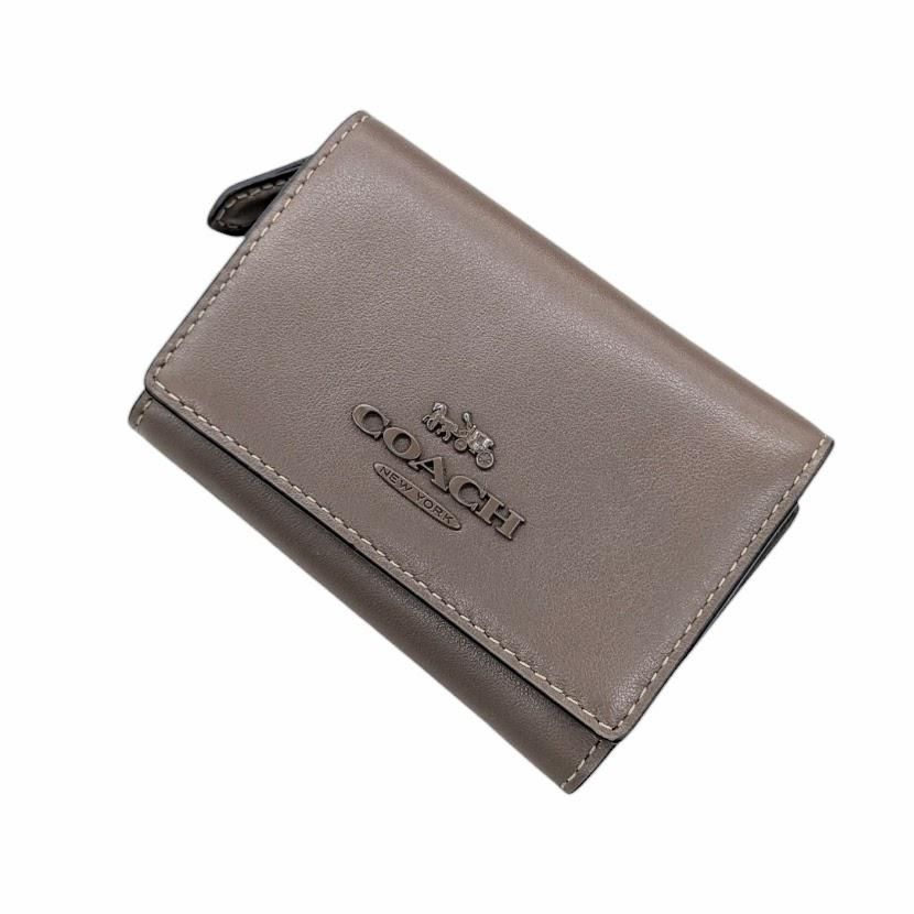 COACH コーチ 3つ折り財布 マイクロウォレット CP260 IMV2R ブラウン系 サイズ 65239