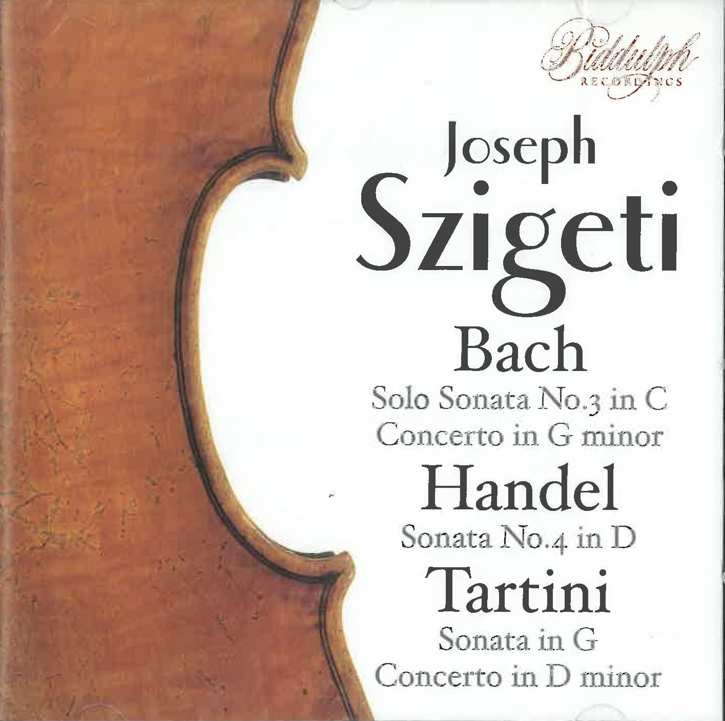 【CD】Sonata for Solo Violin No 3 in C Bwv1005その他
