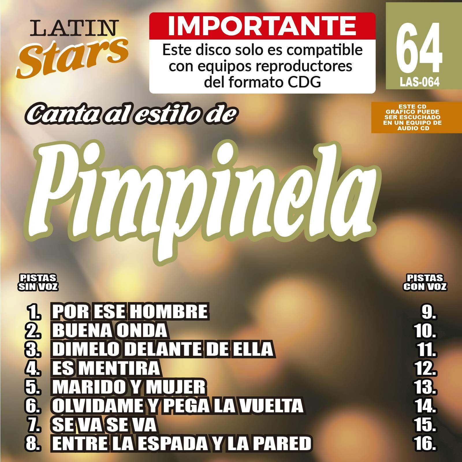 【CD】Karaoke: Pimpinela 1 - Latin Stars Karaoke