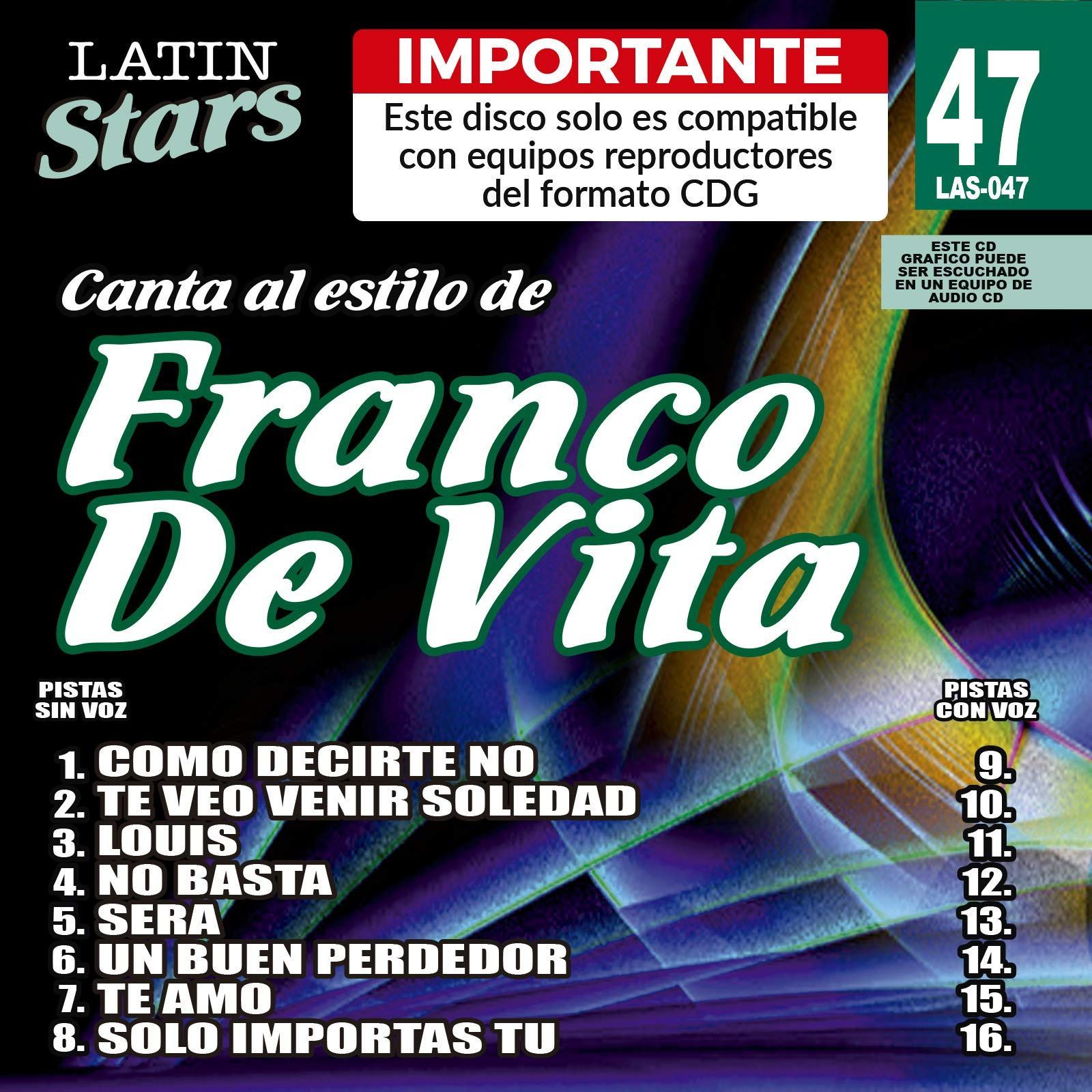 【CD】Karaoke: Franco De Vita - Latin Stars Karaoke