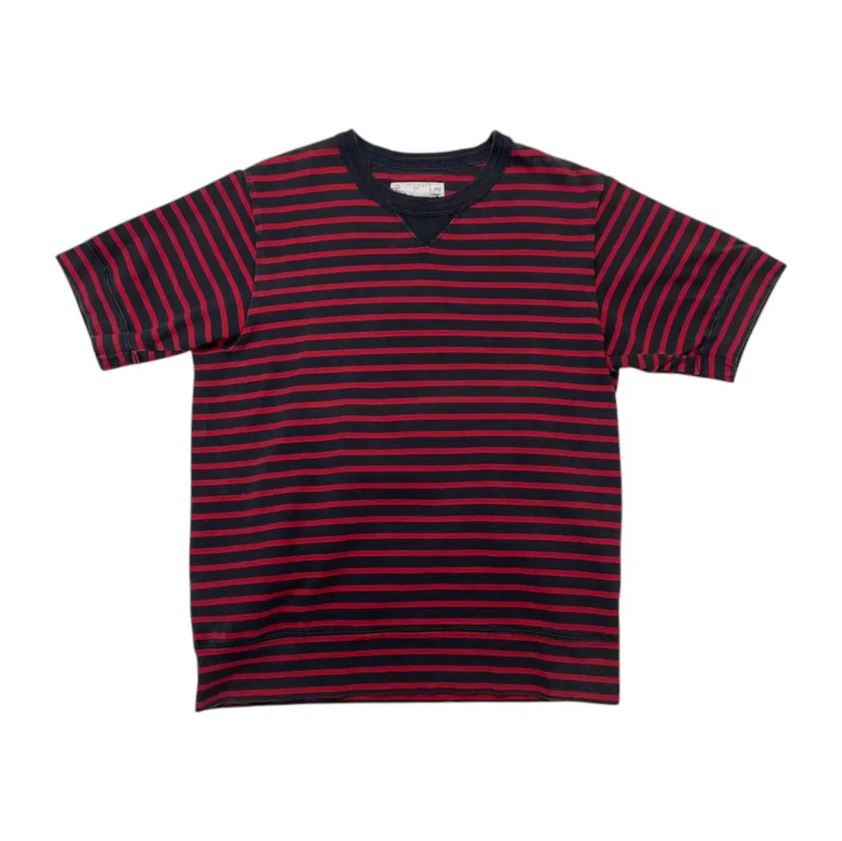 SACAI サカイ レッド グレー ストライプ 半袖 Tシャツ 2 sacai サカイ 