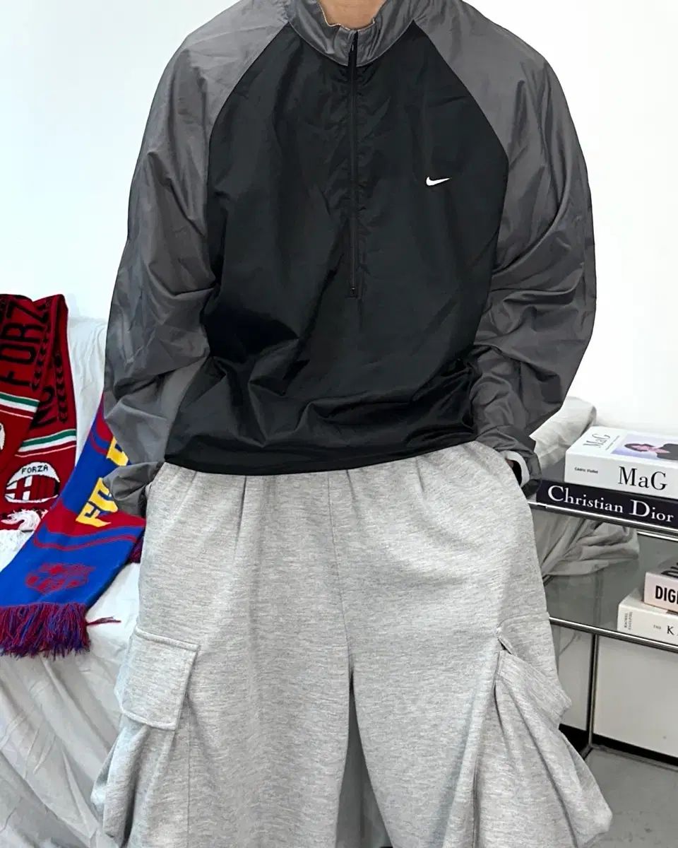 ナイキ 00s ブラック グレー ウォームアップ 2XL