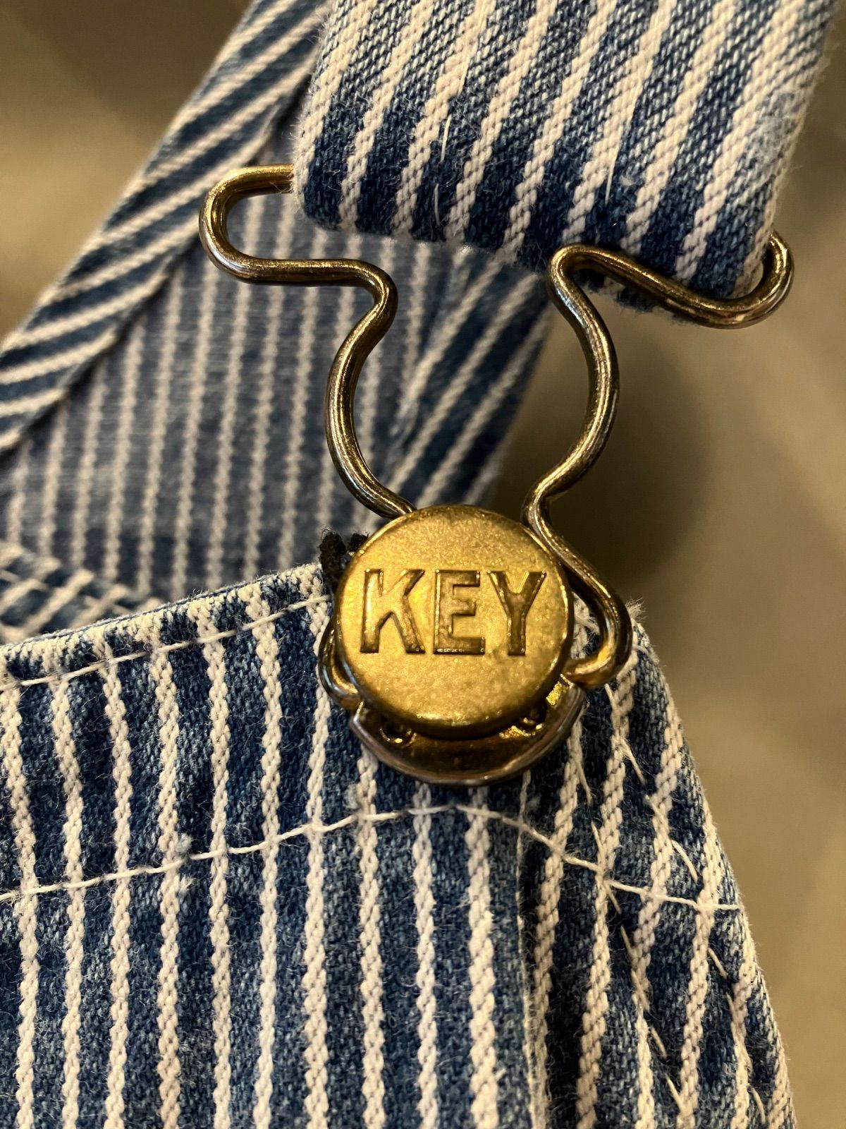 KEY オーバーオール ヒッコリー つなぎ ワークウェア アメリカ製