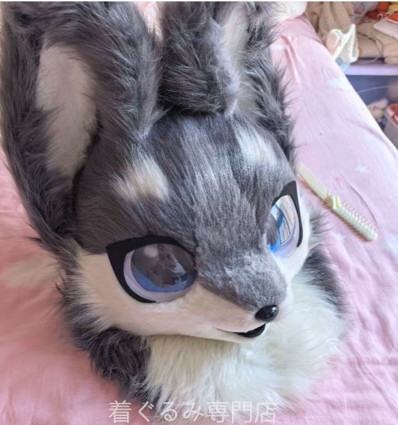 犬　猫　着ぐるみ ヘッド全頭　ヘッド ケモノ ファースーツ ぬいぐるみ コスプレ コスチューム Kurumi 一点物 C114