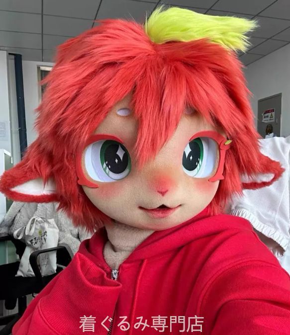 犬　猫　着ぐるみ ヘッド全頭　ヘッド ケモノ ファースーツ ぬいぐるみ コスプレ コスチューム Kurumi 一点物 C116