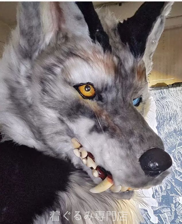 犬　猫　着ぐるみ ヘッド全頭　ヘッド ケモノ ファースーツ ぬいぐるみ コスプレ コスチューム Kurumi 一点物 C120