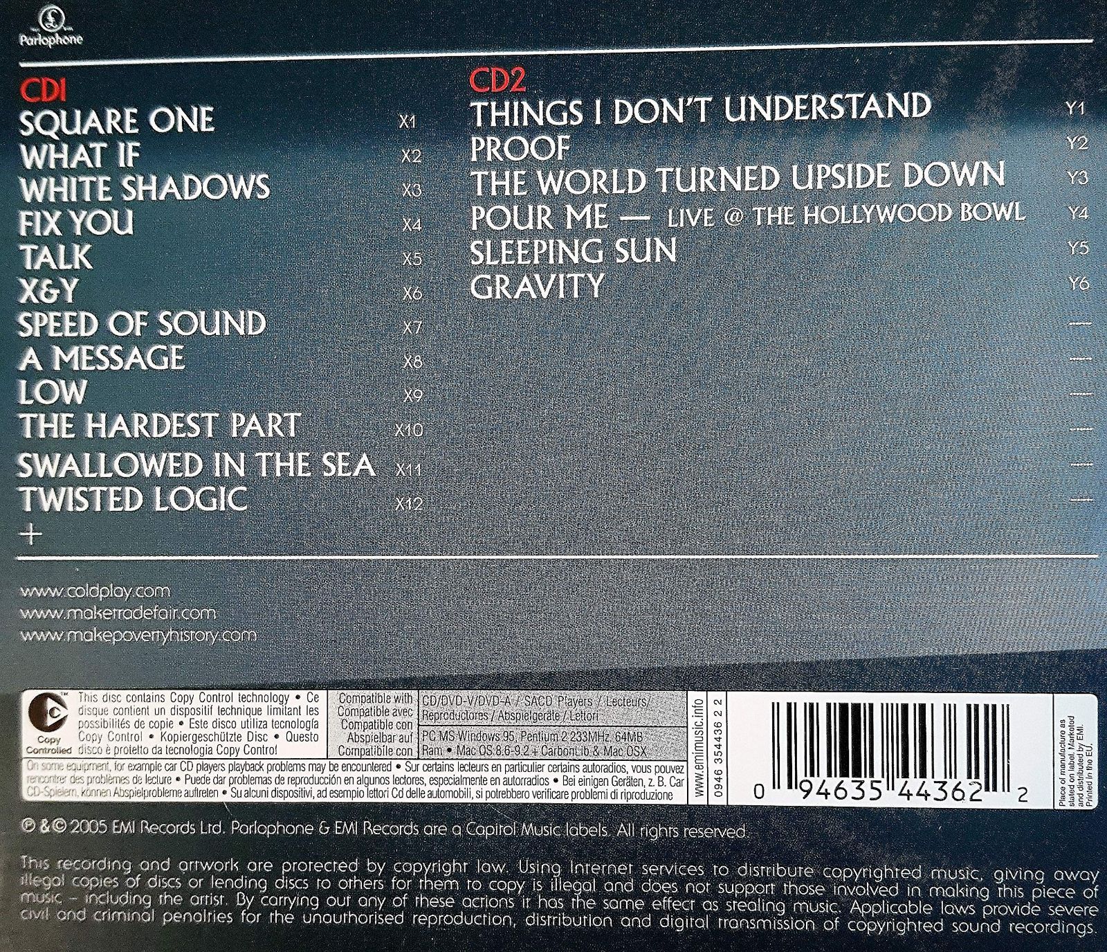 【CD】X&Y Special Dutch Edition